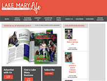 Tablet Screenshot of lakemarylife.com